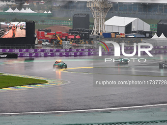 The Safety Car is present during the Formula 1 Lenovo Grande Premio De Sao Paulo 2024 in Sao Paulo, Brazil, on November 3, 2024. (