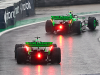 Guanyu Zhou of China drives the (24) Stake F1 Team Kick Sauber C44 Ferrari during the Formula 1 Lenovo Grande Premio De Sao Paulo 2024 in Sa...