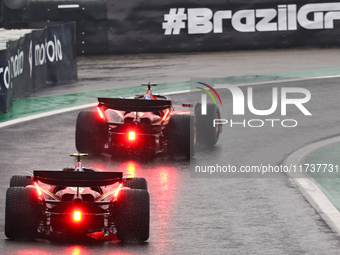 Charles Leclerc of Monaco drives the (16) Scuderia Ferrari SF-24 Ferrari during the Formula 1 Lenovo Grande Premio De Sao Paulo 2024 in Sao...