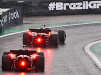 Charles Leclerc of Monaco drives the (16) Scuderia Ferrari SF-24 Ferrari during the Formula 1 Lenovo Grande Premio De Sao Paulo 2024 in Sao...