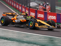 Lando Norris of the UK drives the McLaren F1 Team MCL38 Mercedes during the Formula 1 Lenovo Grande Premio De Sao Paulo 2024 in Sao Paulo, B...