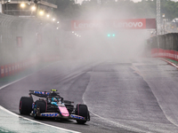 Pierre Gasly of France drives the (10) BWT Alpine F1 Team A524 Renault during the Formula 1 Lenovo Grande Premio De Sao Paulo 2024 in Sao Pa...