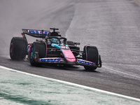 Esteban Ocon of France drives the (31) BWT Alpine F1 Team A524 Renault during the Formula 1 Lenovo Grande Premio De Sao Paulo 2024 in Sao Pa...