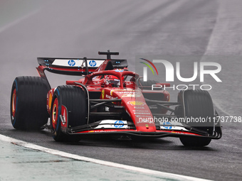 Charles Leclerc of Monaco drives the (16) Scuderia Ferrari SF-24 Ferrari during the Formula 1 Lenovo Grande Premio De Sao Paulo 2024 in Sao...