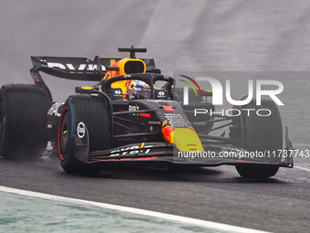 Max Verstappen of the Netherlands drives the Oracle Red Bull Racing RB20 Honda RBPT during the Formula 1 Lenovo Grande Premio De Sao Paulo 2...