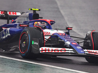 Yuki Tsunoda of Japan drives the (22) Visa Cash app RB VCARB01 Honda RBPT during the Formula 1 Lenovo Grande Premio De Sao Paulo 2024 in Sao...