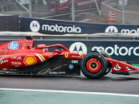 Charles Leclerc of Monaco drives the (16) Scuderia Ferrari SF-24 Ferrari during the Formula 1 Lenovo Grande Premio De Sao Paulo 2024 in Sao...