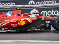 Carlos Sainz Jr. of Spain drives the (55) Scuderia Ferrari SF-24 Ferrari during the Formula 1 Lenovo Grande Premio De Sao Paulo 2024 in Sao...