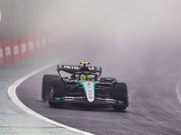 Lewis Hamilton of the UK drives the (44) Mercedes-AMG Petronas F1 Team F1 W15 E Performance Mercedes during the Formula 1 Lenovo Grande Prem...