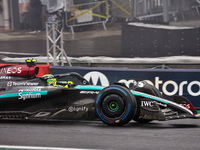 Lewis Hamilton of the UK drives the (44) Mercedes-AMG Petronas F1 Team F1 W15 E Performance Mercedes during the Formula 1 Lenovo Grande Prem...