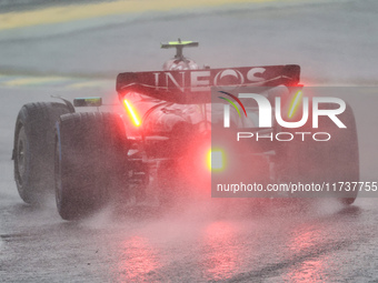 Lewis Hamilton of the UK drives the (44) Mercedes-AMG Petronas F1 Team F1 W15 E Performance Mercedes during the Formula 1 Lenovo Grande Prem...