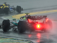 Lewis Hamilton of the UK drives the (44) Mercedes-AMG Petronas F1 Team F1 W15 E Performance Mercedes during the Formula 1 Lenovo Grande Prem...