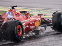 Charles Leclerc of Monaco drives the (16) Scuderia Ferrari SF-24 Ferrari during the Formula 1 Lenovo Grande Premio De Sao Paulo 2024 in Sao...