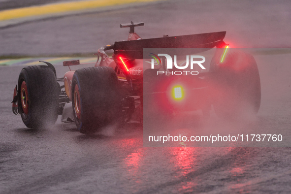 Charles Leclerc of Monaco drives the (16) Scuderia Ferrari SF-24 Ferrari during the Formula 1 Lenovo Grande Premio De Sao Paulo 2024 in Sao...