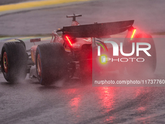 Charles Leclerc of Monaco drives the (16) Scuderia Ferrari SF-24 Ferrari during the Formula 1 Lenovo Grande Premio De Sao Paulo 2024 in Sao...