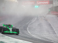 Guanyu Zhou of China drives the (24) Stake F1 Team Kick Sauber C44 Ferrari during the Formula 1 Lenovo Grande Premio De Sao Paulo 2024 in Sa...