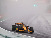 Oscar Piastri of Australia drives the (81) McLaren F1 Team MCL38 Mercedes during the Formula 1 Lenovo Grande Premio De Sao Paulo 2024 in Sao...