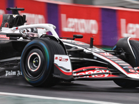 Oliver Bearman of the UK drives the (50) MoneyGram Haas F1 Team VF-24 Ferrari during the Formula 1 Lenovo Grande Premio De Sao Paulo 2024 in...