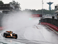 Lando Norris of the UK drives the McLaren F1 Team MCL38 Mercedes during the Formula 1 Lenovo Grande Premio De Sao Paulo 2024 in Sao Paulo, B...