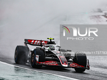 Nico Hulkenberg of Germany drives the (27) MoneyGram Haas F1 Team VF-24 Ferrari during the Formula 1 Lenovo Grande Premio De Sao Paulo 2024...