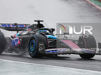 Esteban Ocon of France drives the (31) BWT Alpine F1 Team A524 Renault during the Formula 1 Lenovo Grande Premio De Sao Paulo 2024 in Sao Pa...