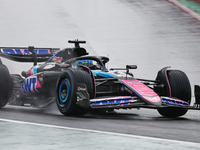 Esteban Ocon of France drives the (31) BWT Alpine F1 Team A524 Renault during the Formula 1 Lenovo Grande Premio De Sao Paulo 2024 in Sao Pa...