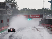 Charles Leclerc of Monaco drives the (16) Scuderia Ferrari SF-24 Ferrari during the Formula 1 Lenovo Grande Premio De Sao Paulo 2024 in Sao...