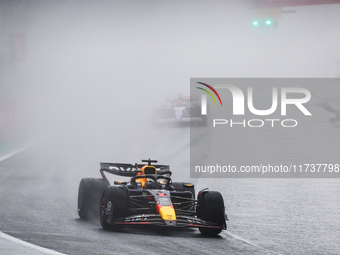 Max Verstappen of the Netherlands drives the Oracle Red Bull Racing RB20 Honda RBPT during the Formula 1 Lenovo Grande Premio De Sao Paulo 2...