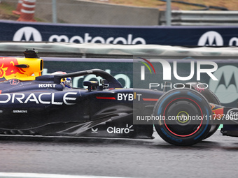 Max Verstappen of the Netherlands drives the Oracle Red Bull Racing RB20 Honda RBPT during the Formula 1 Lenovo Grande Premio De Sao Paulo 2...