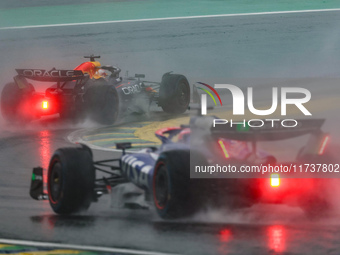 Max Verstappen of the Netherlands drives the Oracle Red Bull Racing RB20 Honda RBPT during the Formula 1 Lenovo Grande Premio De Sao Paulo 2...