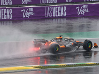 Oscar Piastri of Australia drives the (81) McLaren F1 Team MCL38 Mercedes during the Formula 1 Lenovo Grande Premio De Sao Paulo 2024 in Sao...