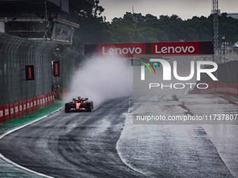 Charles Leclerc of Monaco drives the (16) Scuderia Ferrari SF-24 Ferrari during the Formula 1 Lenovo Grande Premio De Sao Paulo 2024 in Sao...