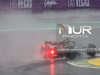 Lewis Hamilton of the UK drives the (44) Mercedes-AMG Petronas F1 Team F1 W15 E Performance Mercedes during the Formula 1 Lenovo Grande Prem...