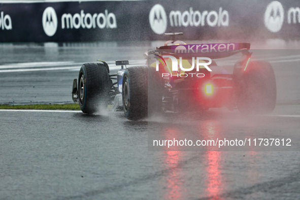 Alexander Albon of Thailand drives the (23) Williams Racing FW46 Mercedes during the Formula 1 Lenovo Grande Premio De Sao Paulo 2024 in Sao...