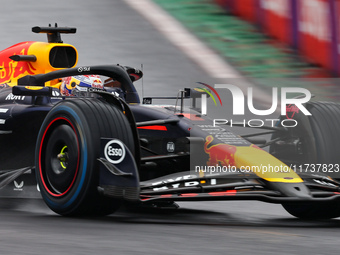 Max Verstappen of the Netherlands drives the Oracle Red Bull Racing RB20 Honda RBPT during the Formula 1 Lenovo Grande Premio De Sao Paulo 2...