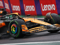 Oscar Piastri of Australia drives the (81) McLaren F1 Team MCL38 Mercedes during the Formula 1 Lenovo Grande Premio De Sao Paulo 2024 in Sao...