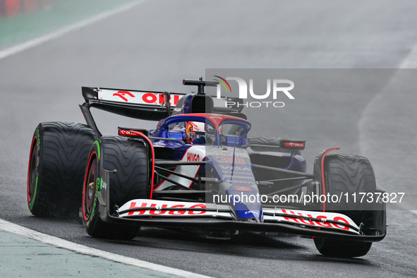 Liam Lawson of New Zealand drives the (30) Visa Cash app RB VCARB01 Honda RBPT during the Formula 1 Lenovo Grande Premio De Sao Paulo 2024 i...