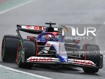 Liam Lawson of New Zealand drives the (30) Visa Cash app RB VCARB01 Honda RBPT during the Formula 1 Lenovo Grande Premio De Sao Paulo 2024 i...