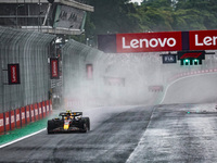 Sergio Perez of Mexico drives the (11) Oracle Red Bull Racing RB20 Honda RBPT during the Formula 1 Lenovo Grande Premio De Sao Paulo 2024 in...