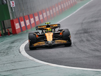 Lando Norris of the UK drives the McLaren F1 Team MCL38 Mercedes during the Formula 1 Lenovo Grande Premio De Sao Paulo 2024 in Sao Paulo, B...