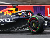 Max Verstappen of the Netherlands drives the Oracle Red Bull Racing RB20 Honda RBPT during the Formula 1 Lenovo Grande Premio De Sao Paulo 2...