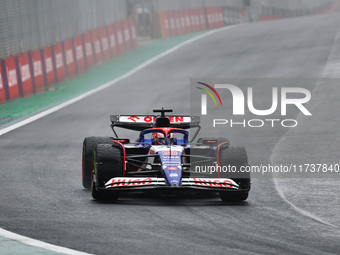 Liam Lawson of New Zealand drives the (30) Visa Cash app RB VCARB01 Honda RBPT during the Formula 1 Lenovo Grande Premio De Sao Paulo 2024 i...