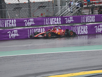 Carlos Sainz Jr. of Spain drives the (55) Scuderia Ferrari SF-24 Ferrari and crashes during the Formula 1 Lenovo Grande Premio De Sao Paulo...