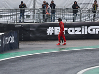 Carlos Sainz Jr. of Spain drives the (55) Scuderia Ferrari SF-24 Ferrari during the Formula 1 Lenovo Grande Premio De Sao Paulo 2024 in Sao...