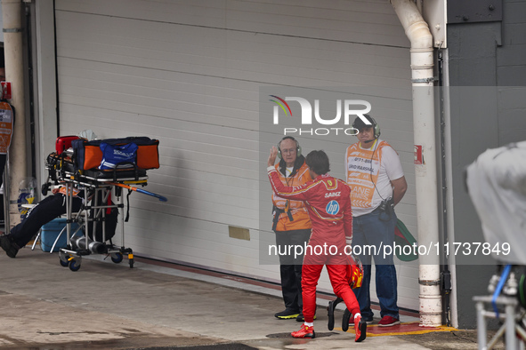 Carlos Sainz Jr. participates in the Formula 1 Lenovo Grande Premio De Sao Paulo 2024 in Sao Paulo, Brazil, on November 3, 2024. 