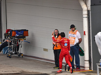 Carlos Sainz Jr. participates in the Formula 1 Lenovo Grande Premio De Sao Paulo 2024 in Sao Paulo, Brazil, on November 3, 2024. (