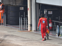 Carlos Sainz Jr. of Spain drives the (55) Scuderia Ferrari SF-24 Ferrari during the Formula 1 Lenovo Grande Premio De Sao Paulo 2024 in Sao...