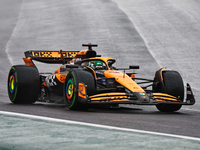 Oscar Piastri of Australia drives the (81) McLaren F1 Team MCL38 Mercedes during the Formula 1 Lenovo Grande Premio De Sao Paulo 2024 in Sao...