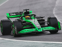 Valtteri Bottas of Finland drives the (77) Stake F1 Team Kick Sauber C44 Ferrari during the Formula 1 Lenovo Grande Premio De Sao Paulo 2024...