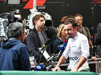 Fernando Alonso participates in the Formula 1 Lenovo Grande Premio De Sao Paulo 2024 in Sao Paulo, Brazil, on November 3, 2024. (